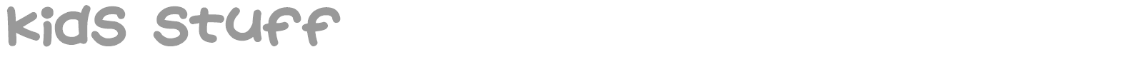 Kids Stuff font preview